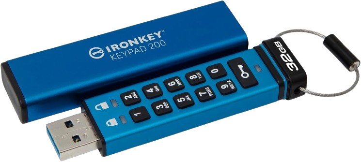 Kingston IronKey Keypad 200 Series 32GB USB Flash Drive