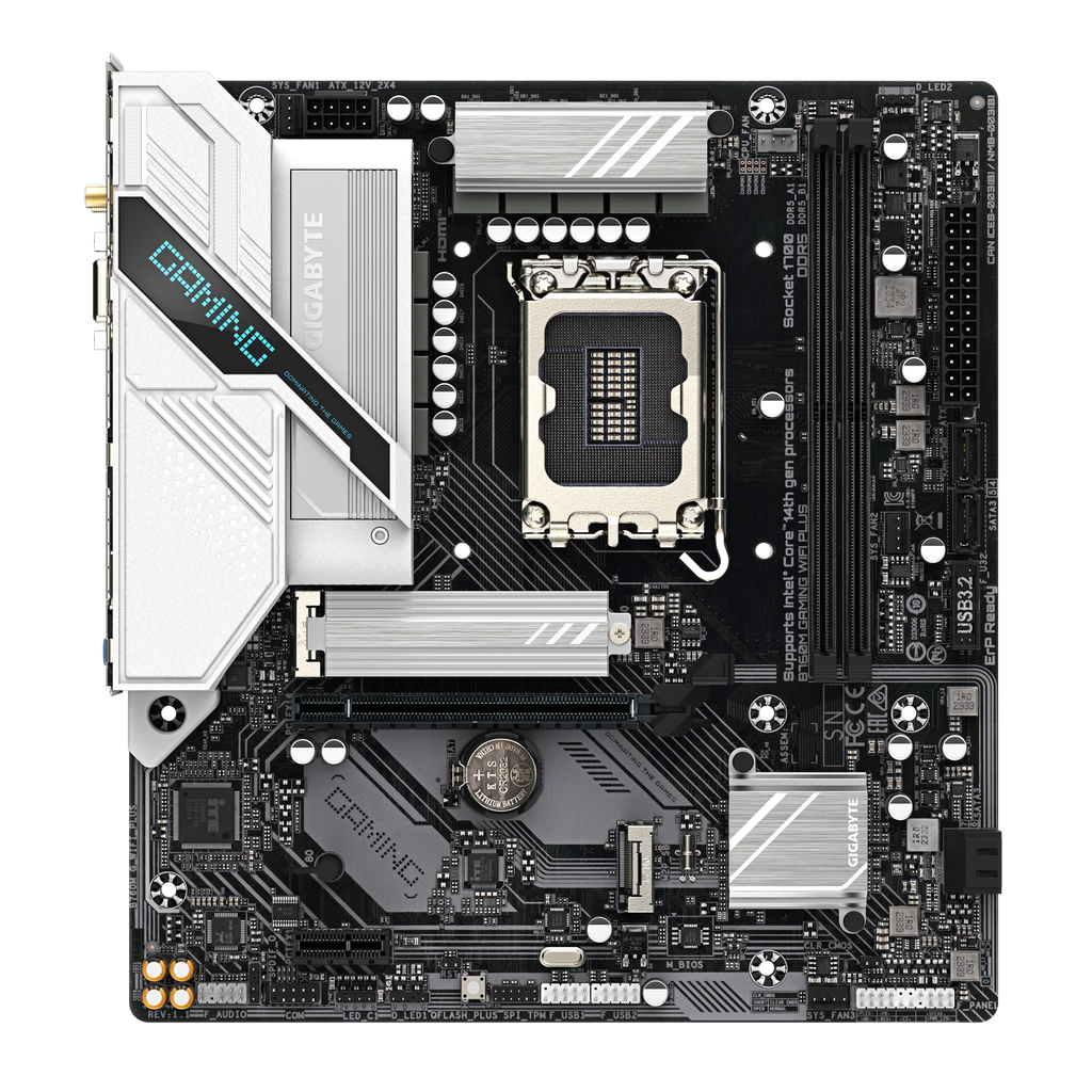 Gigabyte B760M GAMING WIFI PLUS, LGA 1700, M-ATX, DDR5 Motherboard