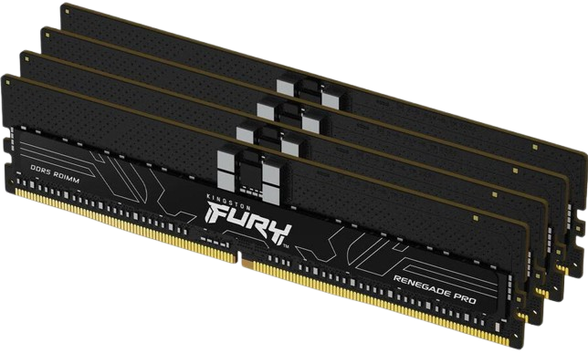 Kingston FURY Renegade Pro 128GB 4800MT/s DDR5 CL36 DIMM Overclockable Kit of 4 Memory - KF548R36RBK4-128