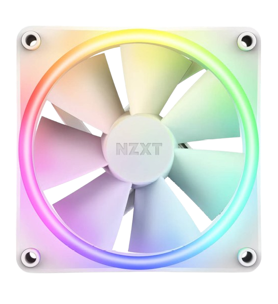 NZXT F120 RGB Duo - 120mm Dual-Sided White RGB Fan