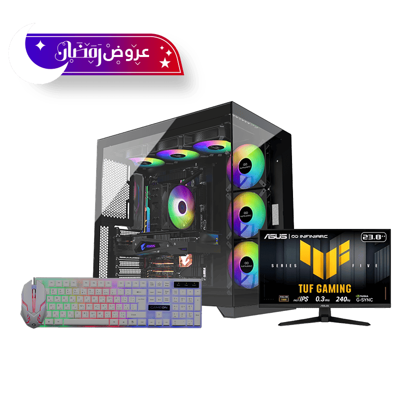 GAMING Desktop Bundle PC - NVIDIA RTX 3050 - Intel Core 14th gen - DDR5 - Tabby