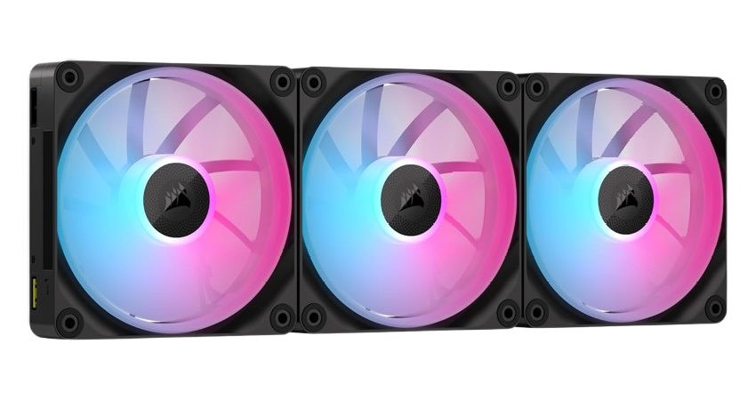 Corsair iCUE LINK LX120 RGB 120mm PWM Triple Pack Black Fans Starter Kit
