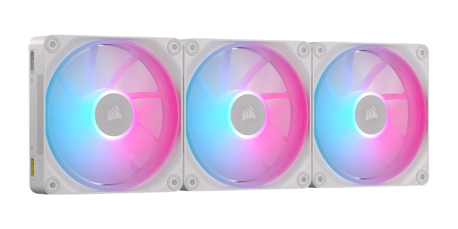 CORSAIR iCUE Link LX120 RGB 120mm PWM Triple Pack White Fans