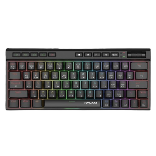 كيبورد ألعاب ميكانيكي إنفينيارك K552 برو لاسلكي، مع تحكم في إضاءة RGB، منفذ Type C، بحجم 60%.
