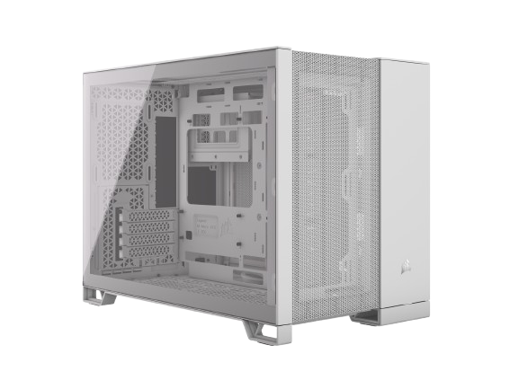 Corsair 2500D AIRFLOW Micro ATX Tower Dual Chamber White PC Case