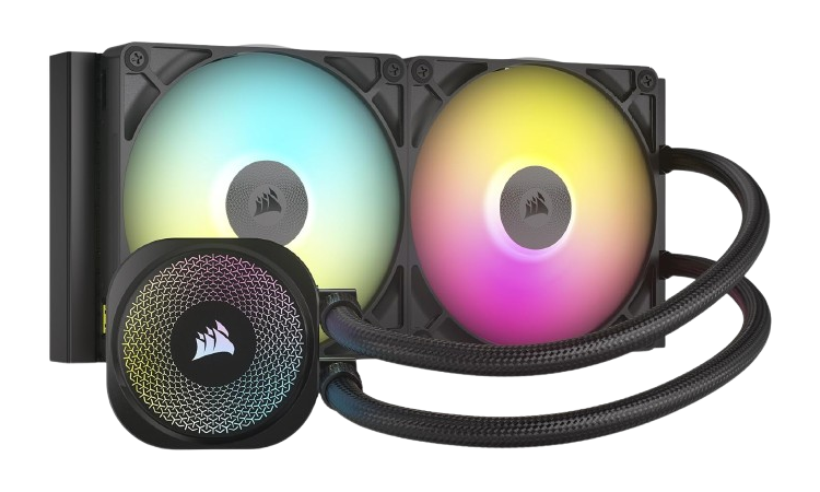 Corsair iCUE LINK TITAN 280 RX RGB، مبرد سائل للمعالج بحجم 280 ملم بإضاءة RGB – باللون الأسود