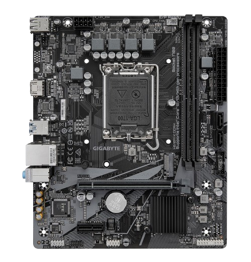 لوحة أم Gigabyte H610M K (rev. 1.0)، تدعم معالجات Intel، ذاكرة DDR4، بحجم microATX.