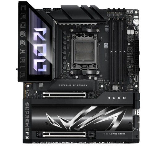 لوحة أم أسوس ROG CROSSHAIR X870E HERO AM5 مع واي فاي ودعم DDR5