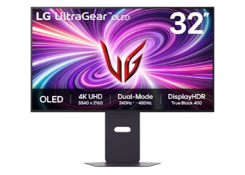LG UltraGear Dual-Mode (4K 240Hz ↔ FHD 480Hz) 32"   UHD OLED Display, 0.03ms, Gaming Monitor