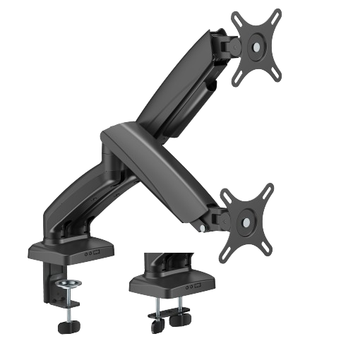 INFINIARC Dual Screen Mechanical Spring Black Monitor Arm