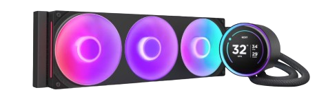 NZXT Kraken Elite 360 RGB V2 - 360mm AIO liquid w/ Display and RGB Core Fan Black Cooler
