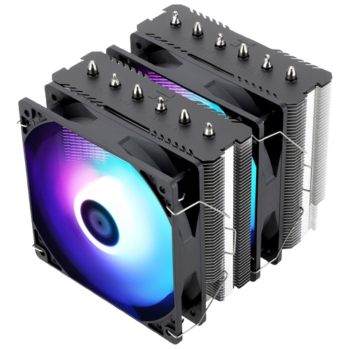 Thermalright Peerless Assassin 120 SE ARGB, Aluminium Heatsink Cover, Dual PWM Fan, Black CPU Air Cooler