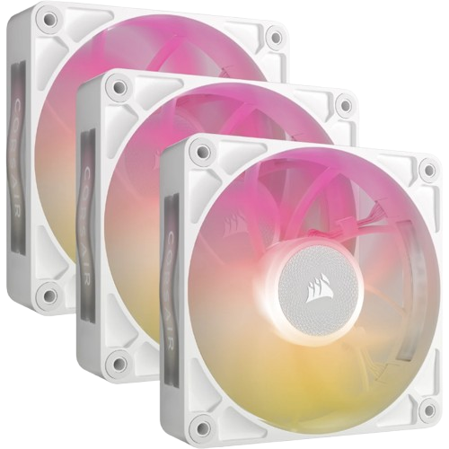 Corsair iCUE LINK RX120 MAX RGB 120mm PWM White Thick Fans Starter Kit