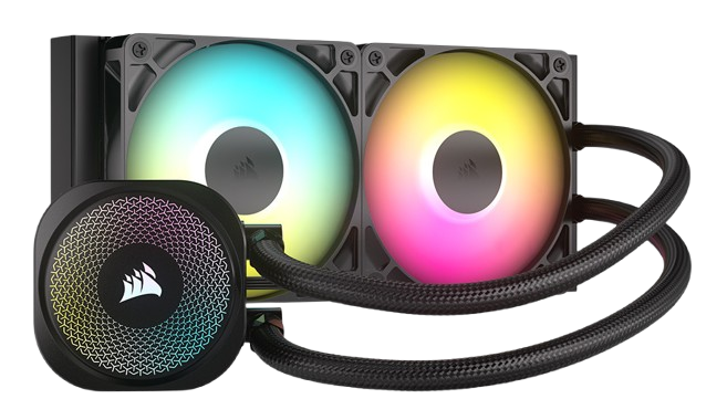 Corsair NAUTILUS 240 RS ARGB, 240mm Radiator Liquid, Black CPU Cooler