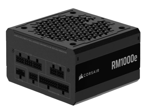 مزود طاقة Corsair RMe Series RM1000e – بقدرة 1000 واط، بشهادة 80 PLUS Gold، تصميم منخفض الضوضاء، كابلات قابلة للفصل بالكامل (Fully Modular)، بحجم ATX (نسخة UK)