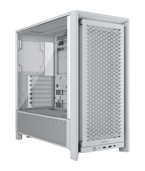 Corsair FRAME 4000D Modular Mid-Tower White Gaming PC Case