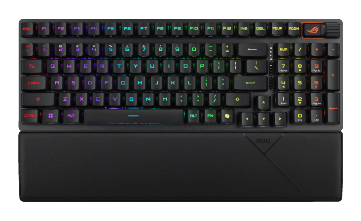 Asus X902 SCOPE II 96 RX Optical Switches SWITCHES, ARABIC, PBT doubleshot keycaps Black WIRELESS GAMING KEYBOARD