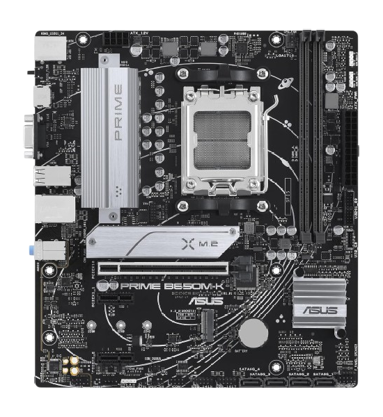 Asus B650M Micro-ATX, AM5, Aura Sync DDR5, PCIe 5.0 M.2, 2.5Gb Ethernet, AMD motherboard
