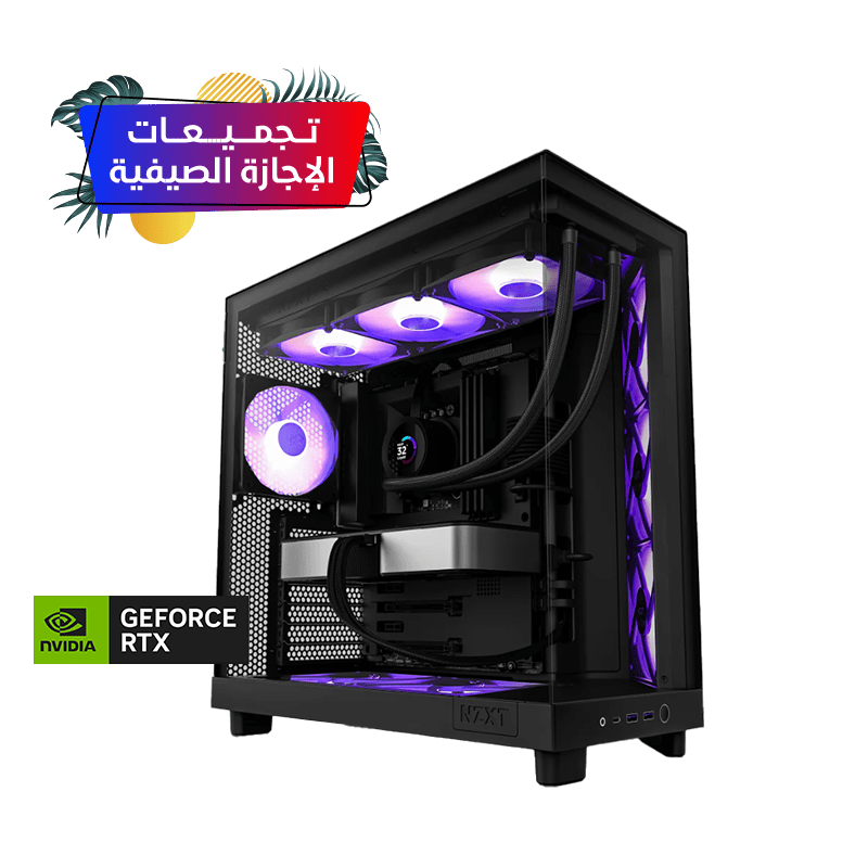 تجميعة بي سي قيمنق تابي - كرت شاشة نفيديا 5090 - معالج ايه ام دي رايزن  - مبرد مائي - DDR5 