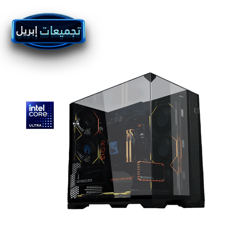 تجميعة كيوب برو بي سي قيمنق - كرت شاشة نفيديا 5080 - معالج انتل الترا 7 - مبرد مائي - 16GB DDR5