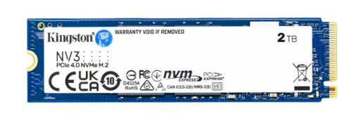 Kingston SNV3S M.2 2280 2TB PCIe 4.0 x4 NVMe SSD - SNV3S/2000GBK - Tray