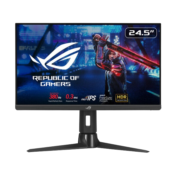 ASUS ROG Strix XG259QNS 24.5" FHD 1920x1080, 380Hz, 0.3ms, Fast IPS, FreeSync Premium, Gaming Monitor 