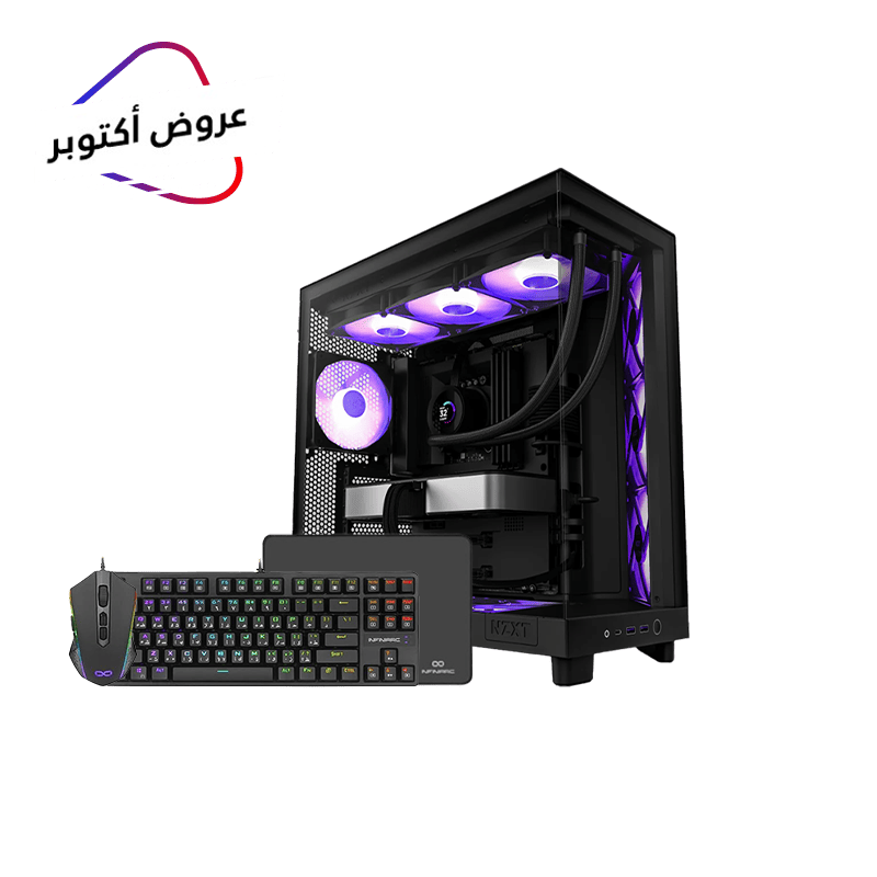 تجميعة بي سي قيمنق تابي - كرت شاشة نفيديا 5090 - معالج انتل 7- مبرد مائي - DDR5