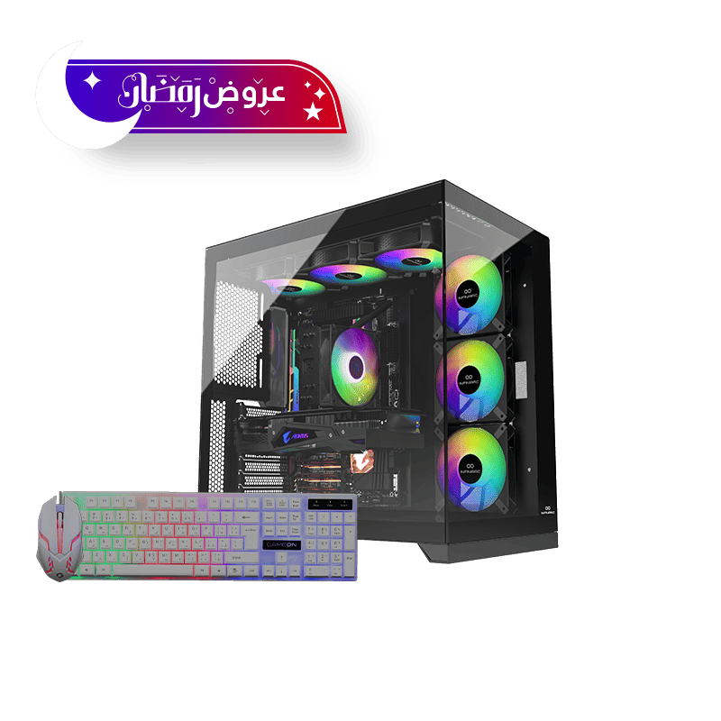 تجميعة بي سي قيمنق – كرت شاشة نفيديا RTX 5090 – معالج Intel 7 – تبريد سائل – ذاكرة DDR5 بسعة 32GB