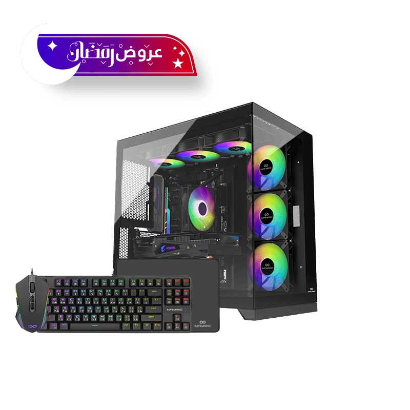 تجميعة بي سي قيمنق – كرت شاشة نفيديا RTX 5080 – معالج Intel Core 9 – تبريد سائل – ذاكرة DDR5 بسعة 32GB