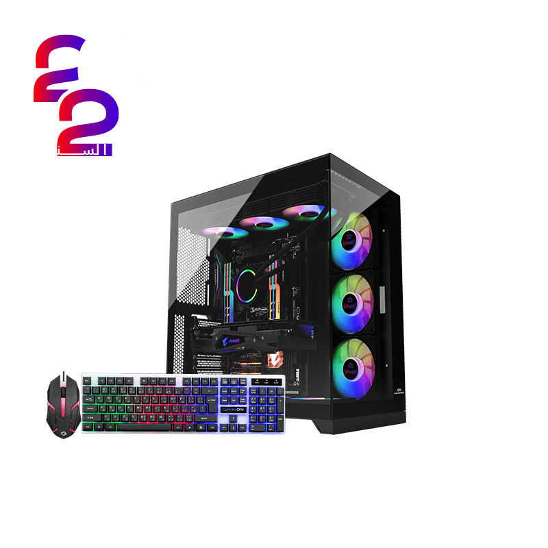 GAMING Desktop PC - NVIDIA RTX 5070 TI - AMD Ryzen 7 7800X3D - Liquid Cooling - 32GB DDR5 Tabby