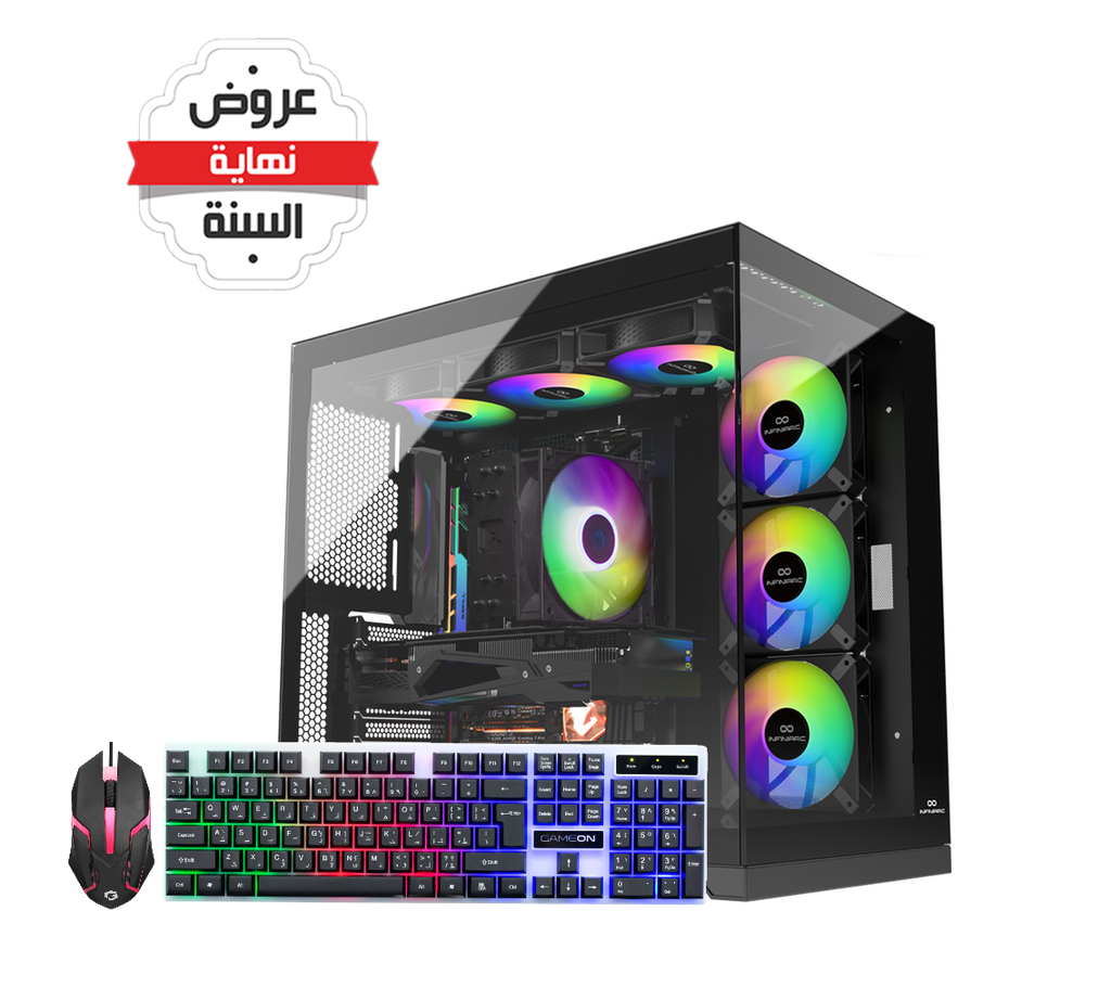 تجميعة كيوب برو  بي سي قيمنق تابي - كرت شاشة نفيديا 5070 - معالج ايه ام دي رايزن - DDR5