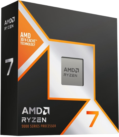 AMD Ryzen 7 9800X3D - Ryzen 7 9000 Series Zen 5, 8-Core 5.2 GHz - AM5 Socket - Radeon Graphics Desktop Processor - Tray