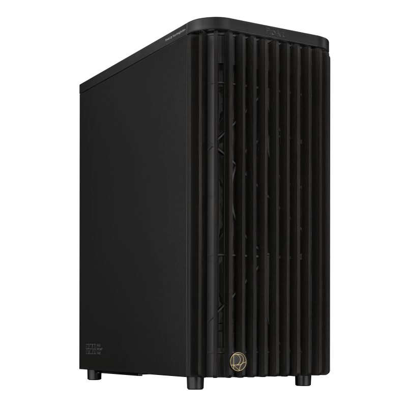 Asus ProArt PA401 Wood Edition, 3x 160mm Pre-Installed Fans, Metal Panel ATX Case