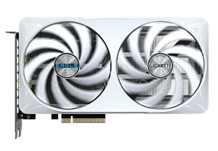 كرت شاشة جيجابايت إيجل آيس RTX 5060 Ti إصدار OC بسعة 8 جيجابايت باللون الأبيض