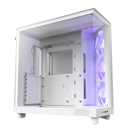 NZXT H6 Flow Compact Dual-chamber ATX Case, Thermalright White Edition