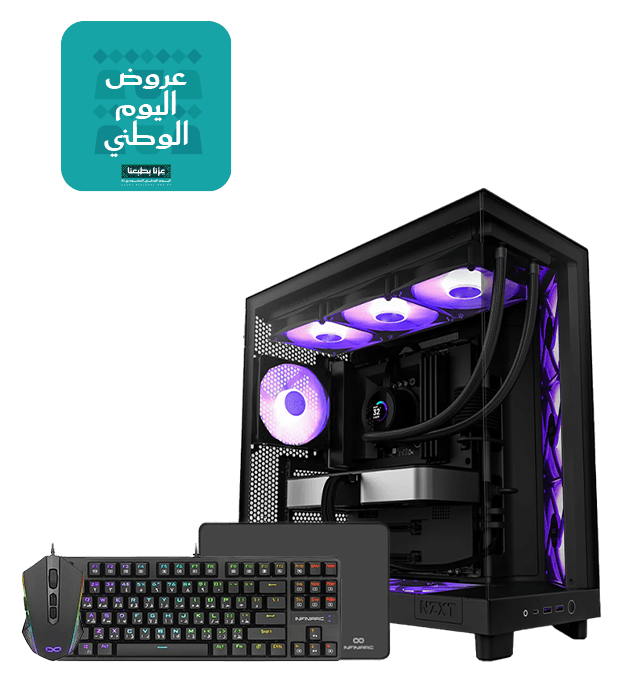 تجميعة بي سي قيمنق - كرت شاشة نفيديا RTX 5060 - معالج انتل كور i7 جيل 14 - DDR5