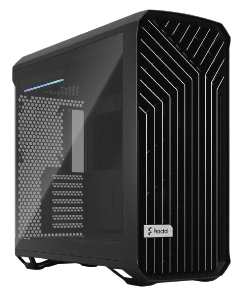  Fractal Design Torrent، كيس أسود من فئة Mid Tower بزجاج جانبي مقوّى.