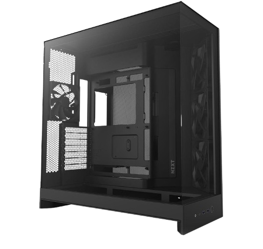 NZXT H9 Flow Dual-Chamber ATX Mid Tower Black Gaming Case