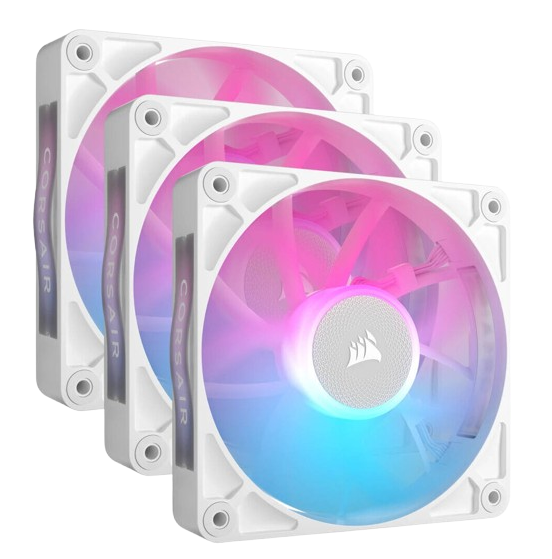 Corsair iCUE LINK RX120 RGB 120mm PWM White Fan Triple Starter Kit
