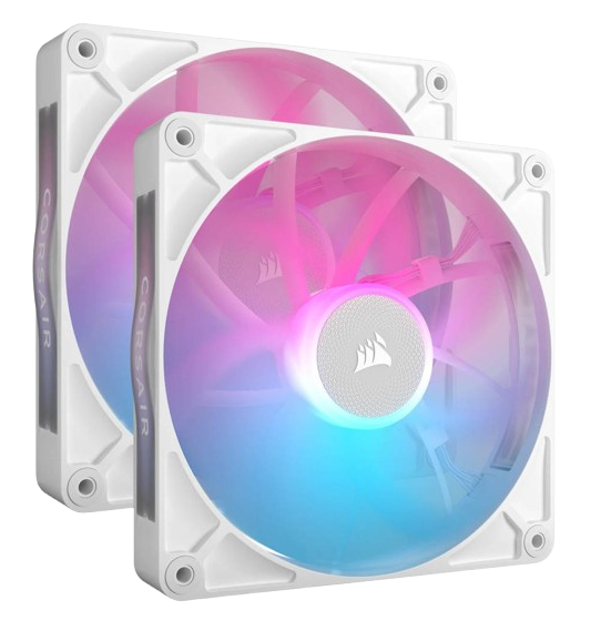 Corsair iCUE LINK RX140 RGB 140mm PWM White Fan Twin Starter Kit