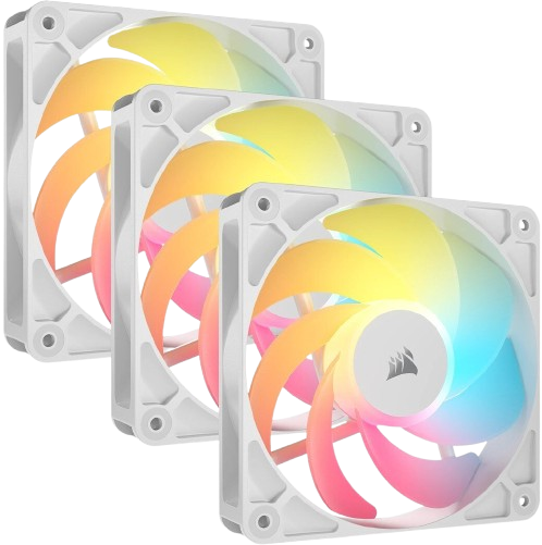 Corsair RS120-R ARGB 120mm Reverse Flow PWM White Triple Fan Pack