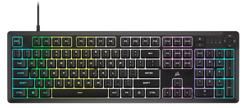 Corsair K55 CORE RGB Gaming fully customizable Black Keyboard 