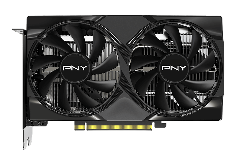 كرت شاشة PNY RTX 5060 إصدار OC بسعة 8 جيجابايت GDDR7 باللون الأسود