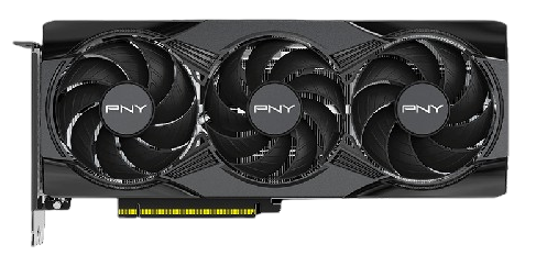 كرت شاشة PNY RTX 5060 إصدار OC بسعة 8 جيجابايت GDDR7 بإضاءة EPIC-X RGB باللون الأسود