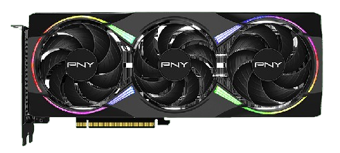 كرت شاشة PNY RTX 5060 Ti إصدار OC بإضاءة EPIC-X RGB بسعة 8 جيجابايت باللون الأسود