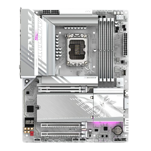 Gigabyte Z890 AORUS ELITE WIFI7 ICE, Intel Ultra DDR5, White Motherboard