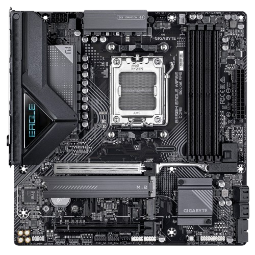 Gigabyte B850M EAGLE WIFI6E, AMD AM5, DDR5 Black Micro-ATX Motherboard 