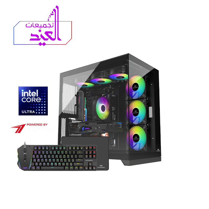 تجميعة بي سي قيمنق  – كرت شاشة نفيديا RTX 5050 – معالج إنتل كور الجيل 14 – DDR5