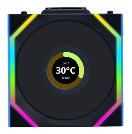 Lian Li UNI SL Wireless LCD 120 Black FAN