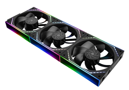 Thermalright TL-M12QR X3 120mm Reverse Blade, 3-Pack, Black Case Fans